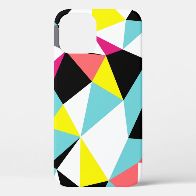 Abstract triangles geometrical pattern background Case-Mate iPhone case (Back)