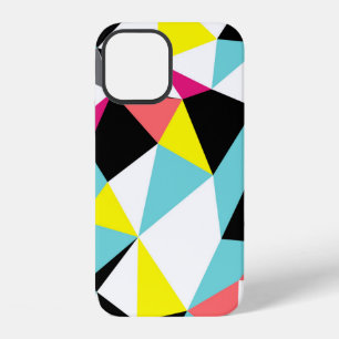Abstract triangles geometrical pattern background iPhone 12 case