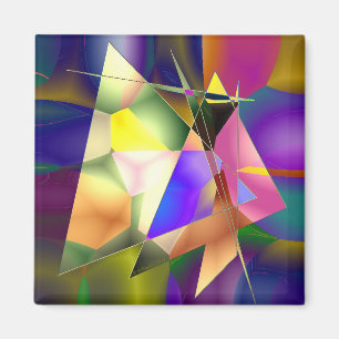 Abstract Triangles Magnet