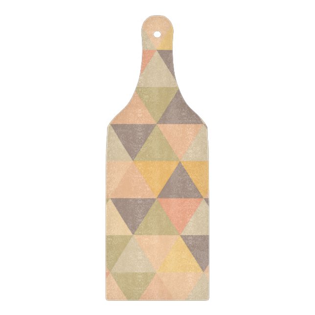 Abstract Triangles Modern Fade Geometric Pattern Cutting Board (Front)
