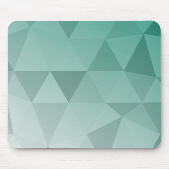 Abstract Triangles Seamless Pattern - Green  Mouse Mat (Front)