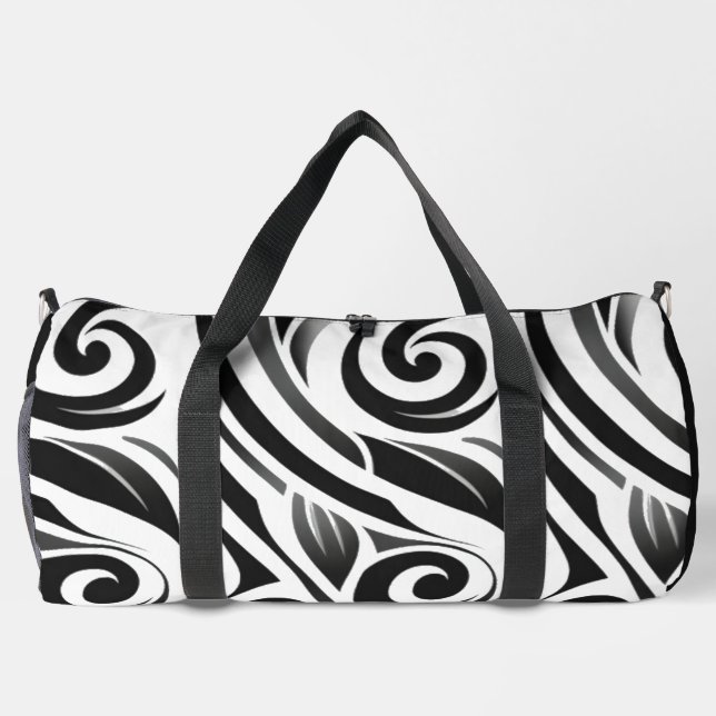 Abstract tribal  duffle bag (Back)