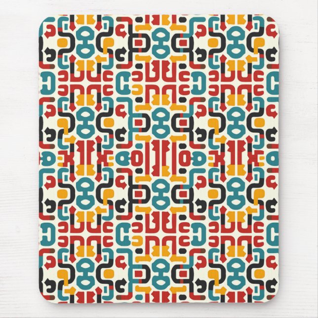 Abstract Tribal  Mouse Mat (Front)