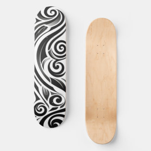 Abstract tribal  skateboard