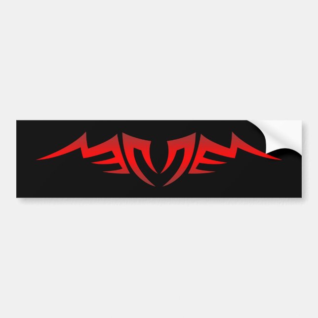 Abstract Tribal Symbol Bumper Sticker (Front)