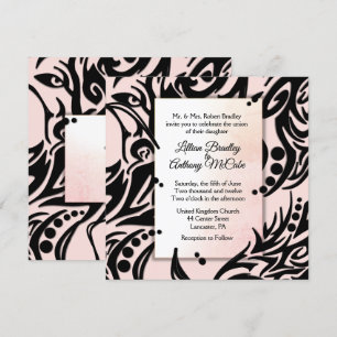 Abstract Tribal Wedding Invitation