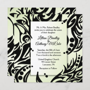 Abstract Tribal Wedding Invitation