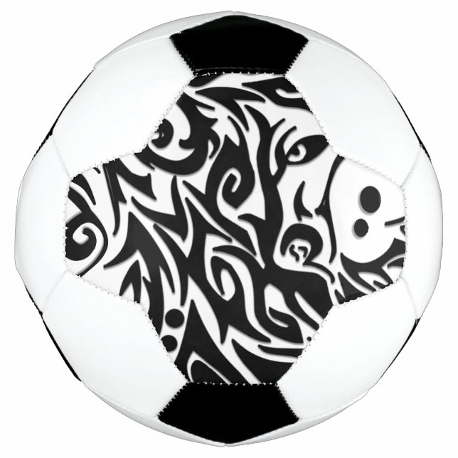 Abstract Tribal Wolf Football (Front)