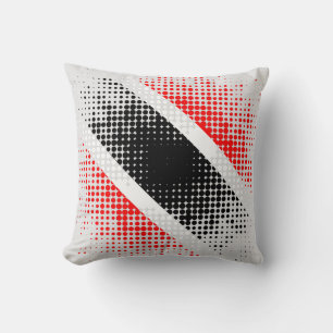 Abstract Trinidad & Tobago Dot Pattern on GREY Cushion