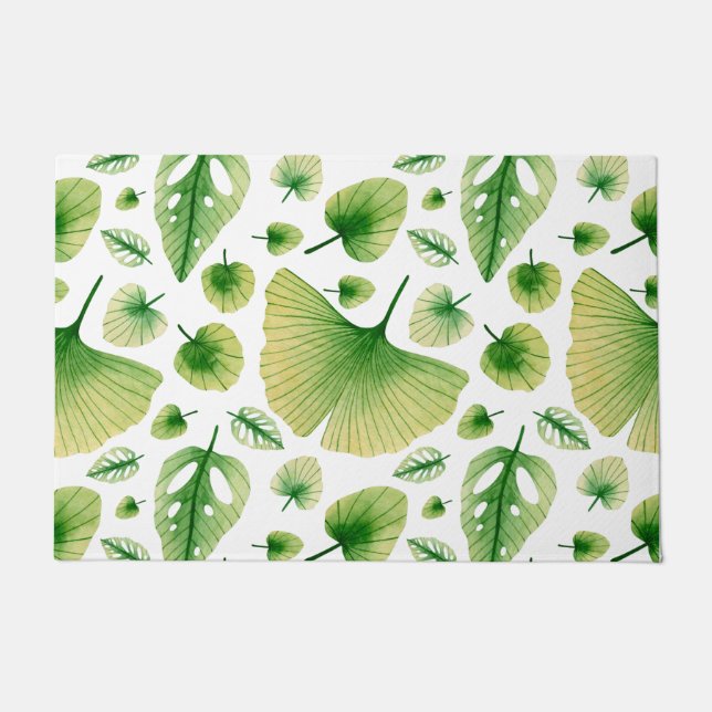 Abstract Tropical Art Doormat (Front)