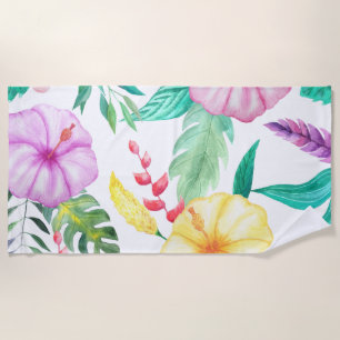 Abstract Tropical Beach Towel