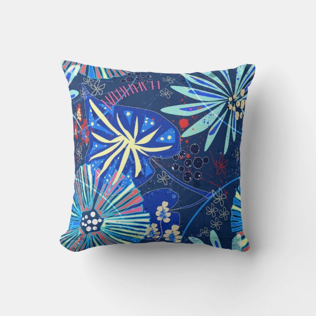Abstract  tropical cushion (Front)