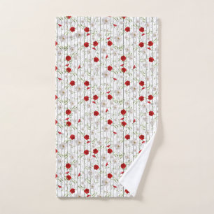 Abstract Tropical Garden Design Hand Towel