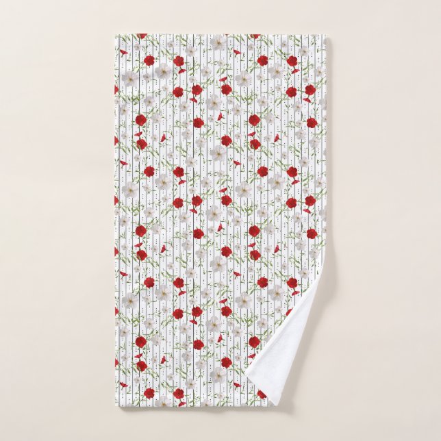 Abstract Tropical Garden Design Hand Towel (Hand Towel)