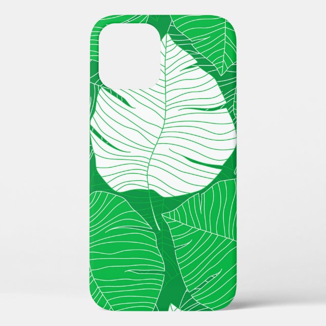Abstract tropical leaf painting design Case-Mate iPhone case (Back)
