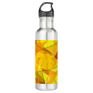 ABSTRACT TROPICAL LEAVES   710 ML WATER BOTTLE