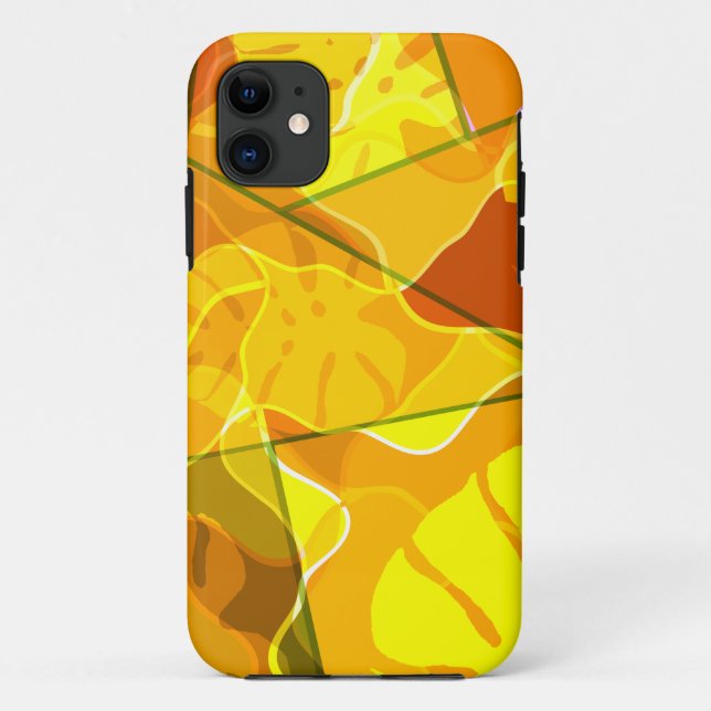 ABSTRACT TROPICAL LEAVES  Case-Mate iPhone CASE (Back)