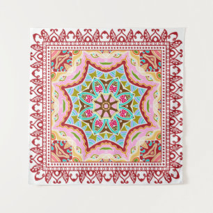 Abstract Tropical Leaves Diverse Pattern Tapestry