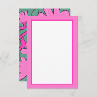 Abstract Tropical Motif Flat Card