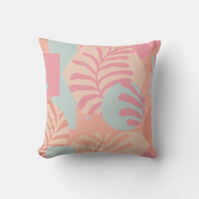 Abstract Tropical Pattern Cushion (Front)