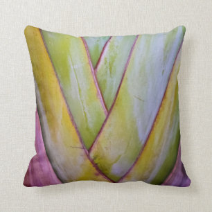 Abstract Tropical Plant Mexico Foliage Cushion