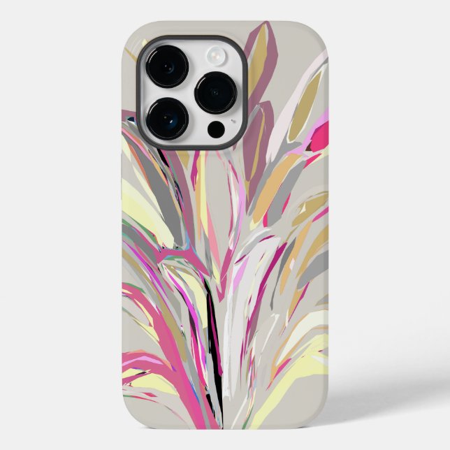 Abstract Tropical Plant Vector Art Style Case-Mate iPhone Case (Back)