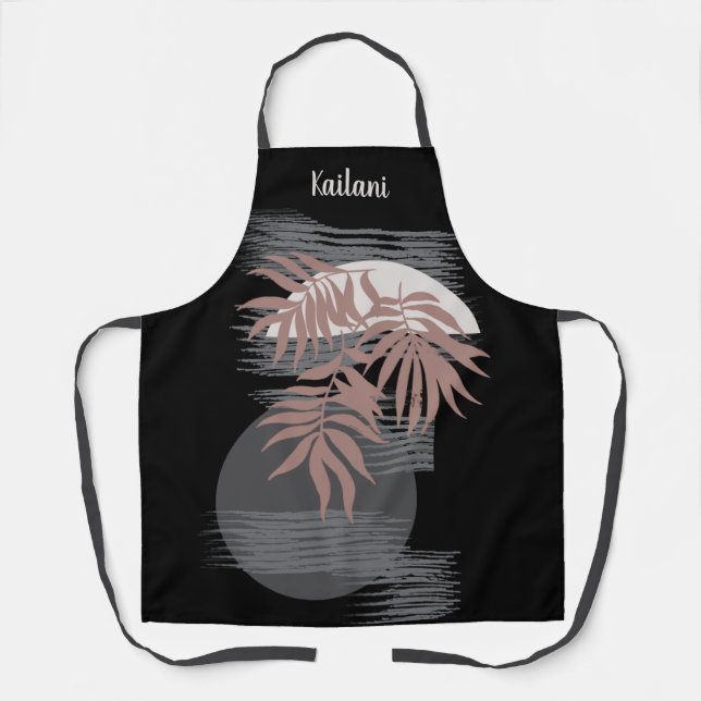 Abstract Tropical Style Personalised Apron  (Front)