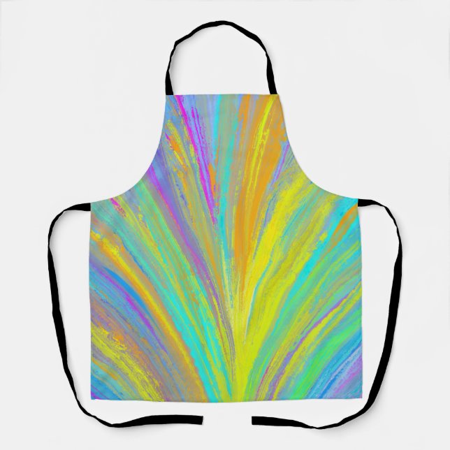 Abstract Tropical Summer Fun Apron (Front)