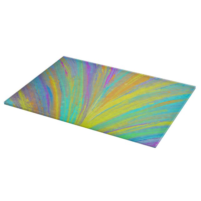 Abstract Tropical Summer Fun Cutting Board (Corner)