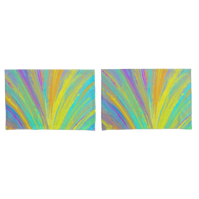 Abstract Tropical Summer Fun Pillowcase (Front-Set)