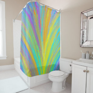Abstract Tropical Summer Fun Shower Curtain