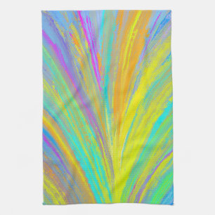 Abstract Tropical Summer Fun Tea Towel