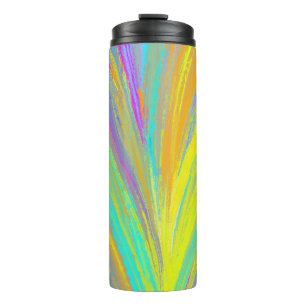 Abstract Tropical Summer Fun Thermal Tumbler