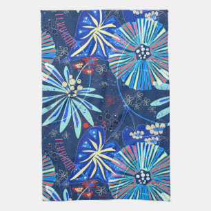 Abstract tropical tea towel
