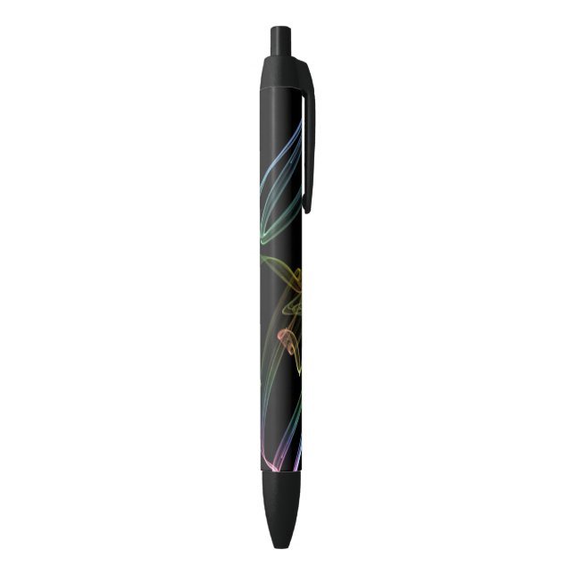 Abstract Trumpet Fractal Black Ink Pen (Bottom (Vertical))