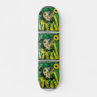 ABSTRACT TRUMPET PLAYER SKATEBOARD