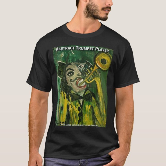 Abstract Trumpet Player T-Shirt (Front)