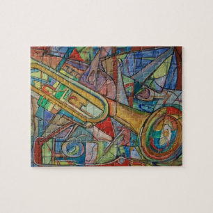 Abstract Trumpet Puzzle by ValAries