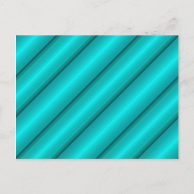 Abstract Tubes in Teal Postcard (Front)
