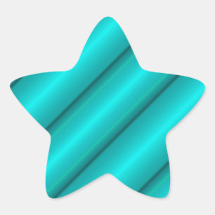 Abstract Tubes in Teal Star Sticker