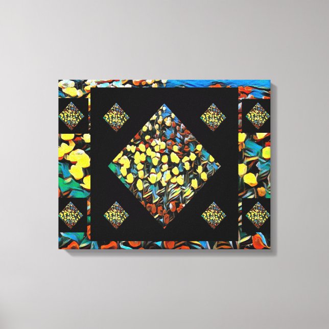 Abstract Tulip Canvas Print w/ Dreaming (20 X 16) (Front)