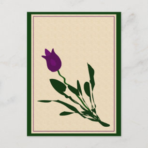Abstract Tulip Postcard