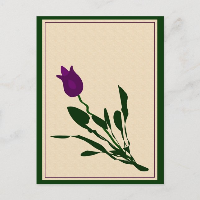 Abstract Tulip Postcard (Front)