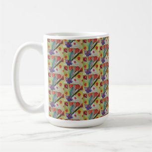 Abstract Tulips & Spring Flowers Coffee Mug