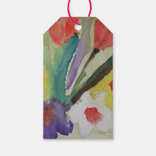 Abstract Tulips & Spring Flowers Gift Tags