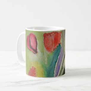 Abstract Tulips & Spring Flowers Mug
