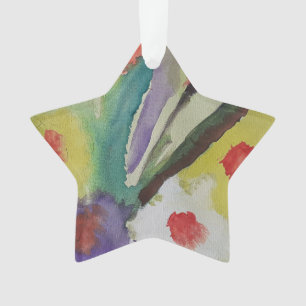 Abstract Tulips & Spring Flowers Ornament