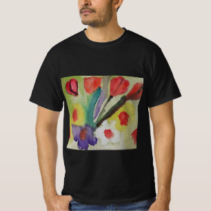 Abstract Tulips & Spring Flowers T-Shirt