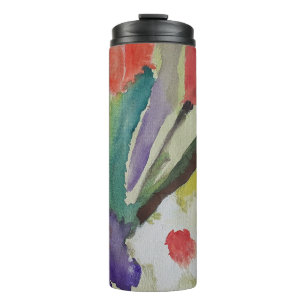 Abstract Tulips & Spring Flowers Thermal Tumbler
