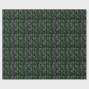 Abstract Tunnel Perspective with Two Figures Wrapping Paper